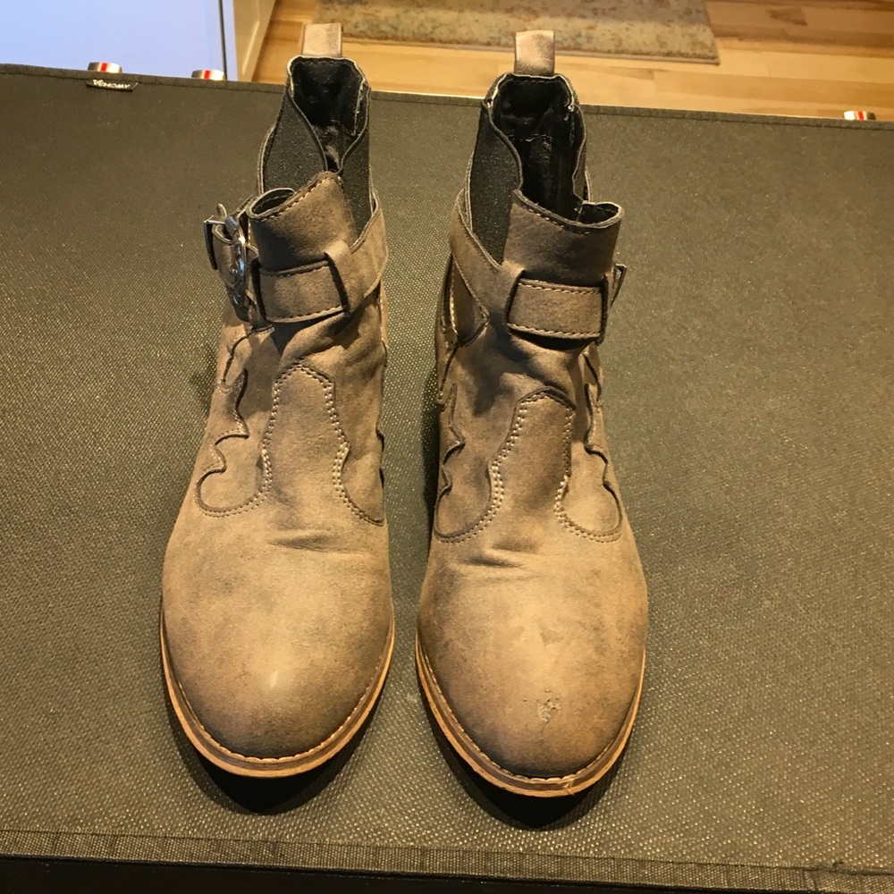 Ladies Brown Leather Ankle Boots